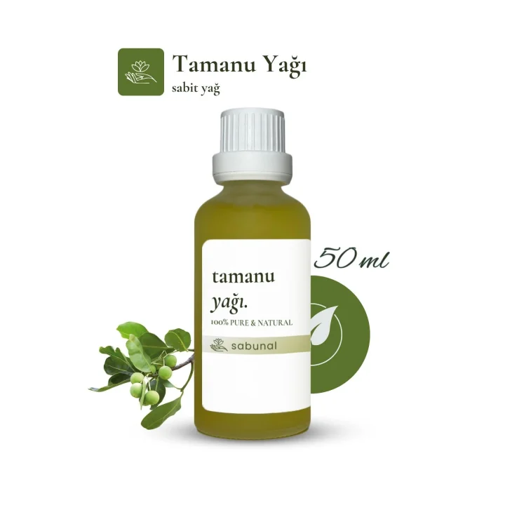 Tamanu Yağı 50 ml - Soğuk Sıkım Cilt ve Saç Bakım Yağı