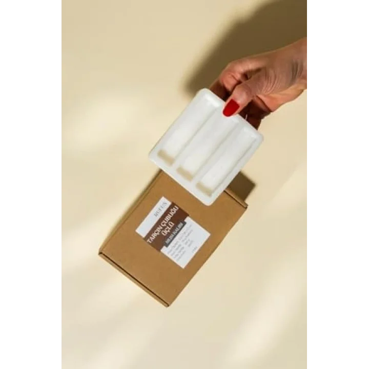 Tarçın Çubuğu Üçlü Silikon Mum Kalıbı