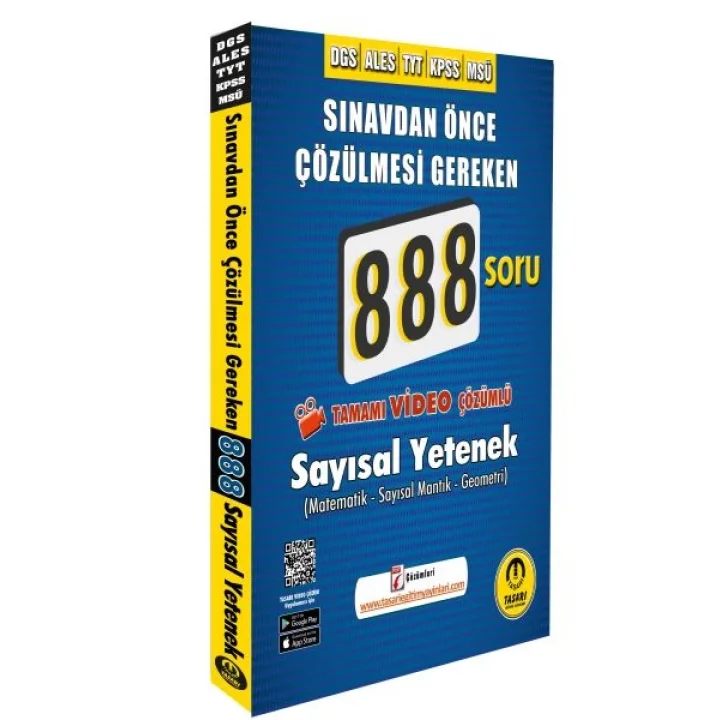 Tasarı DGS ALES Video Çözümlü 888 Sayısal Soru Bankası