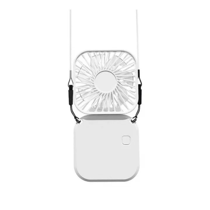 Taşınabilir Boyun Fanı, USB Şarjlı, Ayarlanabilir Hızlı, 3 Renk Seçeneği (Asorti)