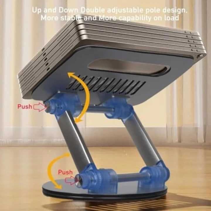 Taşınabilir Katlanabilir Folding Alüminyum Dizüstü Bilgisayar Notebook Stand Alüminyum Ayarlanabilir Açı Ve Katlanabilir Portatif Rahat Kullanım 11 inç 17 İnç Laptop Stant | S4