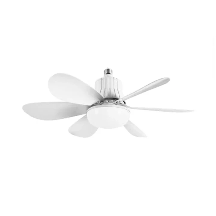 Tavan Vantilatörü Led Işık 3 Renk Işık Sıcaklığı Ayarlanabilir 3 Kademe Hız Modu Sessiz 52 Cm Çap 6 Kanat Uzaktan Kumandalı Vantilatör (Beyaz)