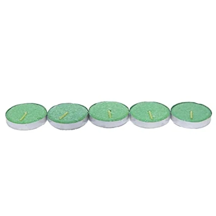 Tea Lights Yeşil Mum 5Ad