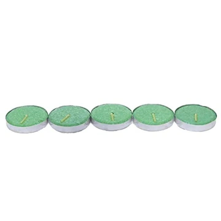 Tea Lights Yeşil Mum 5Ad
