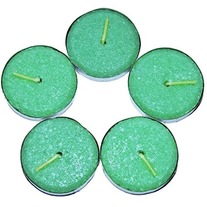 Tea Lights Yeşil Mum 5Ad