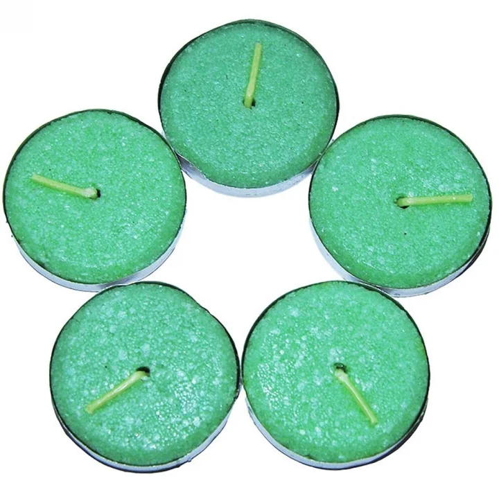 Tea Lights Yeşil Mum 5Ad