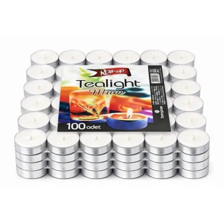 Tealight Mum 100 Adet Beyaz