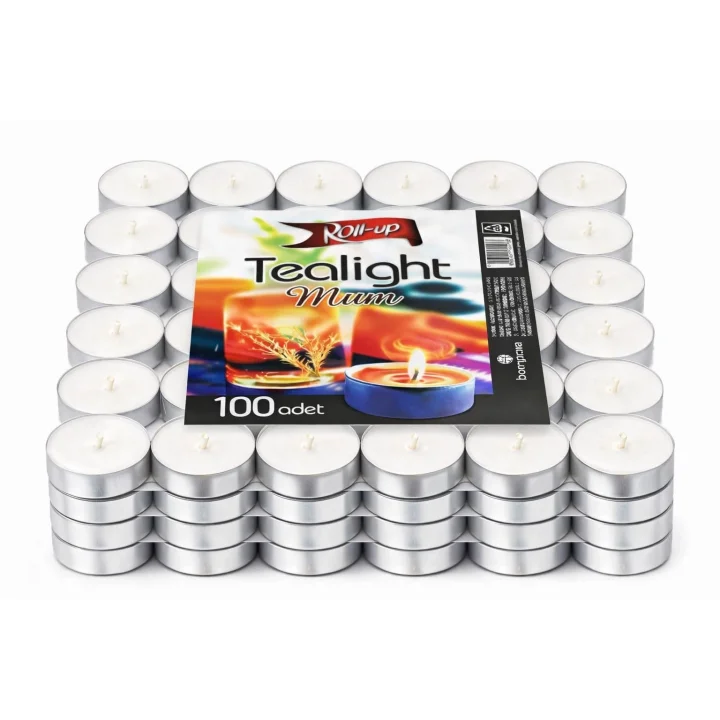 Tealight Mum 100 Adet Beyaz