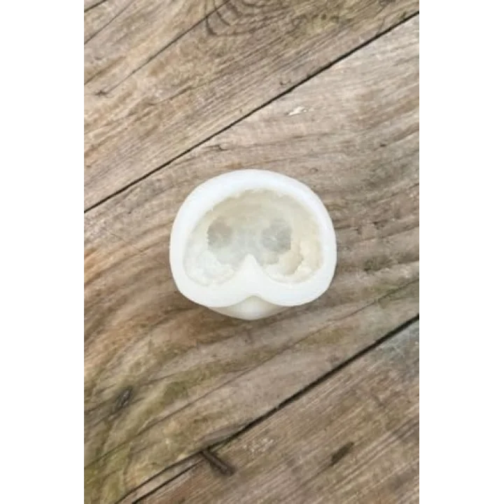 Teddy Bear Gül Dokulu Küçük Tekli Mum Kalıbı