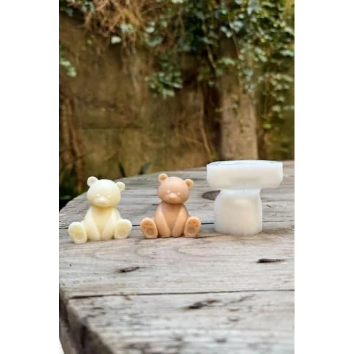 Teddy Bear Mini Tekli Mum Kalıbı (Silikon)
