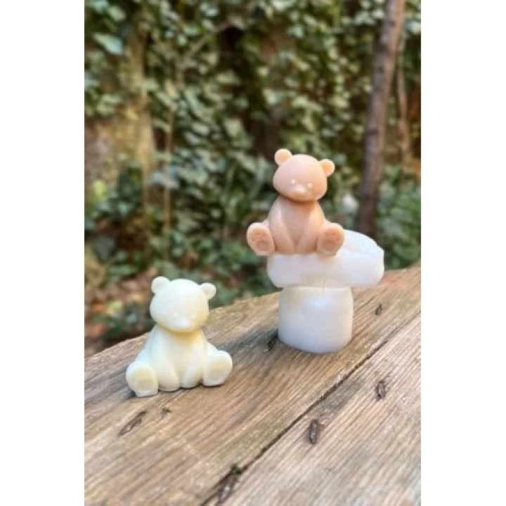 Teddy Bear Mini Tekli Mum Kalıbı (Silikon)