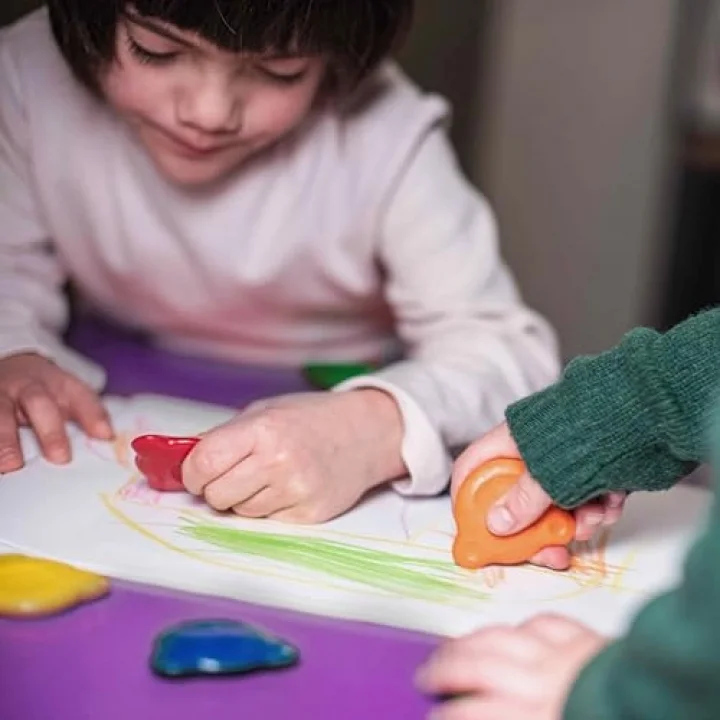 Teddy Bebek Crayons 6Li +1 Yaş