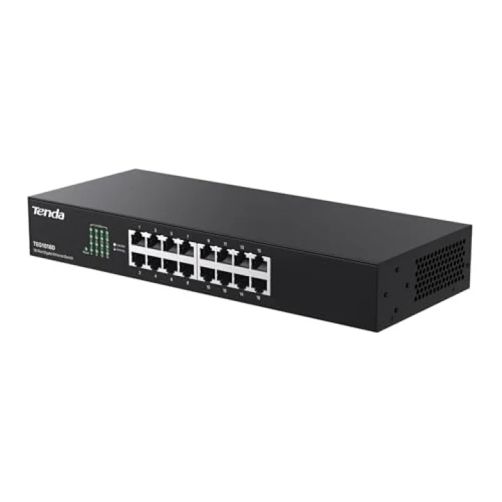 TEG1016D 16 Port 10/100/1000 Mbps Gigabit Rack-Mount Switch Metal Kasa