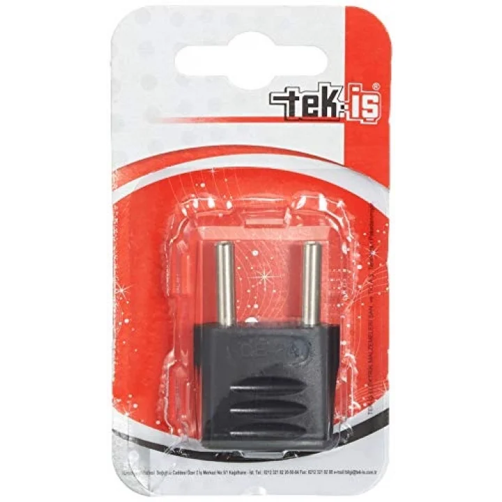 Tek-İş 520252 Fiş Amerikan Adaptör, Siyah