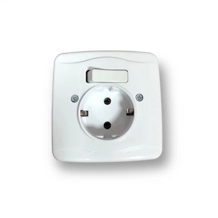 Tek-İş 524335 Priz Anahtarlı, Beyaz