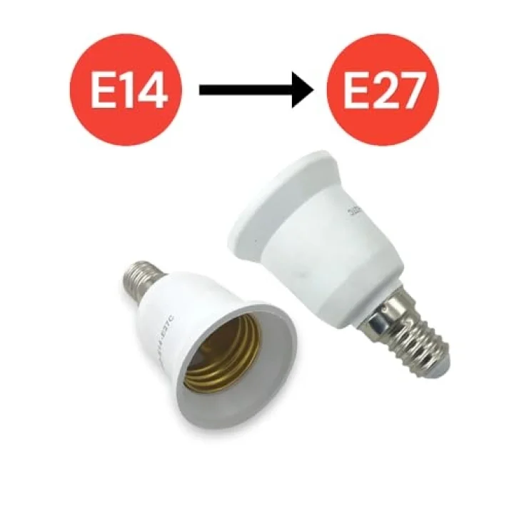 Tek-İş E14 den E27 e Dönüştürücü Duy - Pratik ve Güvenli Çözüm E27 To E14 Duy Dönüştürücü
