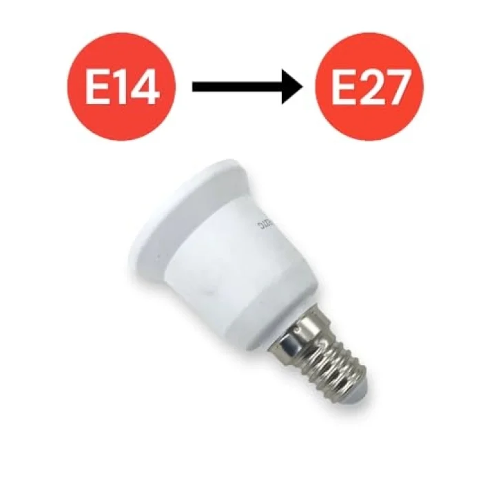 Tek-İş E14 den E27 e Dönüştürücü Duy - Pratik ve Güvenli Çözüm E27 To E14 Duy Dönüştürücü