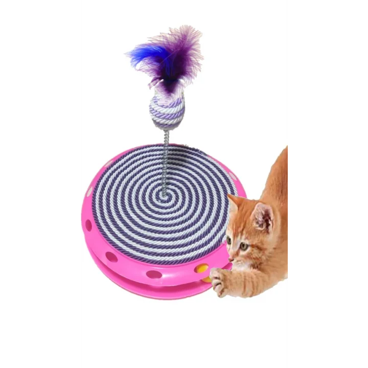 Tek Katlı Eğlenceli Kedi Oyuncağı Ve Tırmalama (MOR)