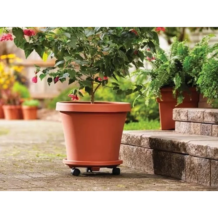Tekerlekli Saksı Altığı 37 CM KAHVE 721053