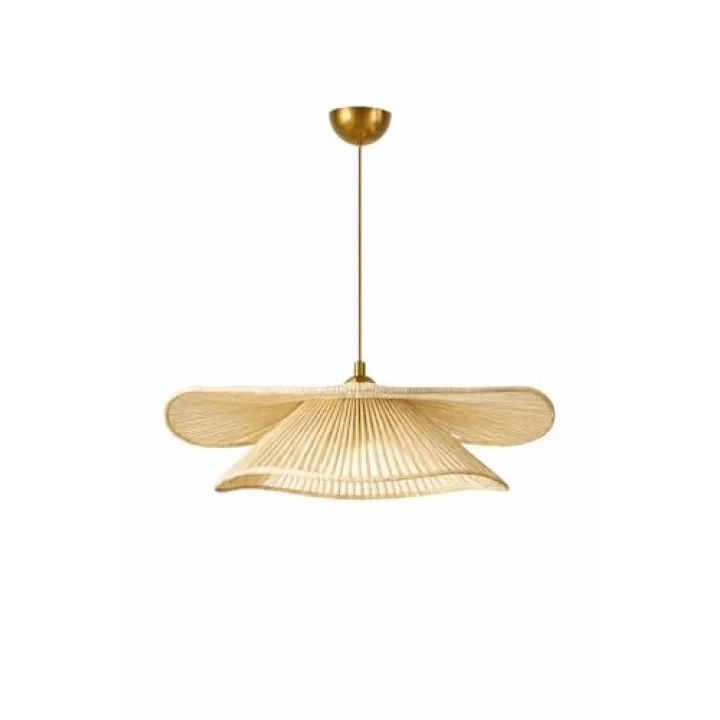 Tekli Sarkıt Avize Modern Metal Tavan Aydınlatma, E27 Duy, Ayarlanabilir Yükseklik 51–60 cm, 50×54 cm – Duvela Handmade