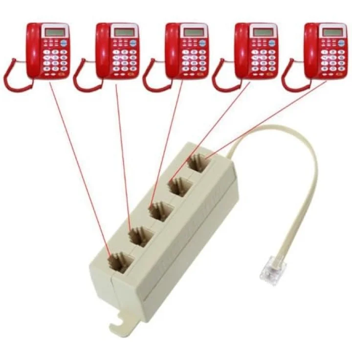 Telefon çoğaltıcı rj11 hat çoğaltıcı ev telefonu hat çopaltıcı