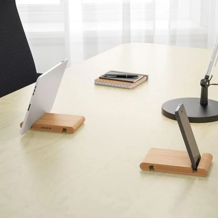 Telefon/Tablet Standı, Bambu Pratik Kullanım Özelliği 13 * 8Cm