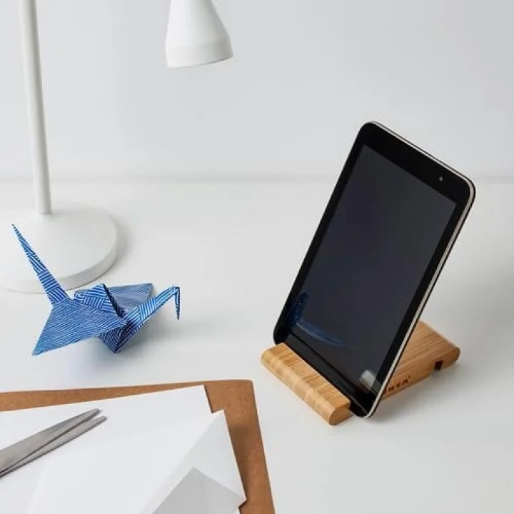 Telefon/Tablet Standı, Bambu Pratik Kullanım Özelliği 13 * 8Cm