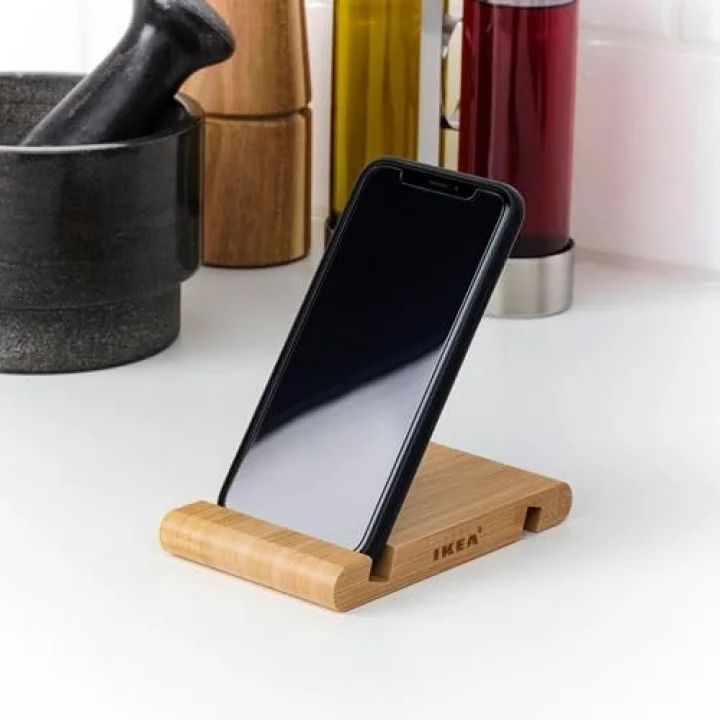 Telefon/Tablet Standı, Bambu Pratik Kullanım Özelliği 13 * 8Cm
