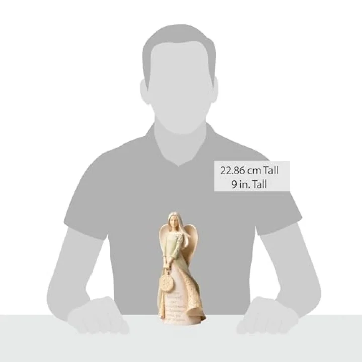 Temeller Emeklilik Melek Taşı Reçine Heykelcik, 22,8 cm