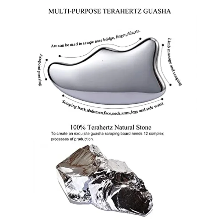 Terahertz Taş Gua Sha Kazıma Araçları Yüz Gua Sha