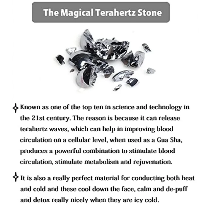 Terahertz Taş Gua Sha Kazıma Araçları Yüz Gua Sha