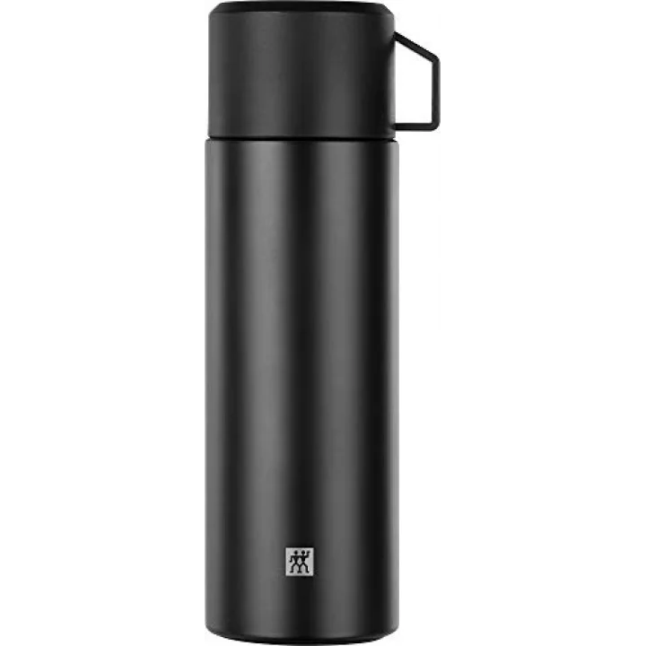 Termos, Entegre Fincan, Termos Sürahi, Çift Duvarlı Yalıtım, 1 Litre, Siyah