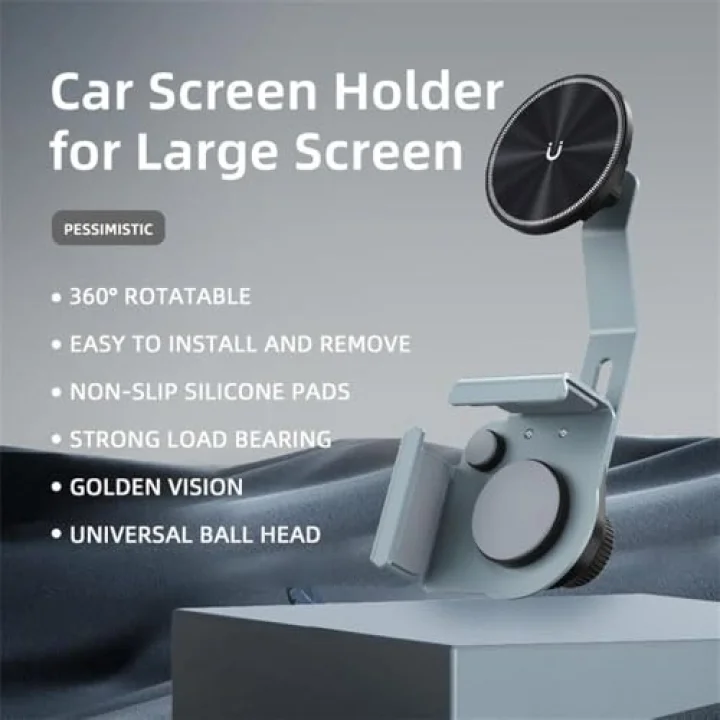 Tesla Araba ile Uyumlu ve Multimedia Ekranlı Arabalar ile Uyumlu Mag Screen Için Universal Araç Için Akıllı Telefon Tutucusu | SU7Y