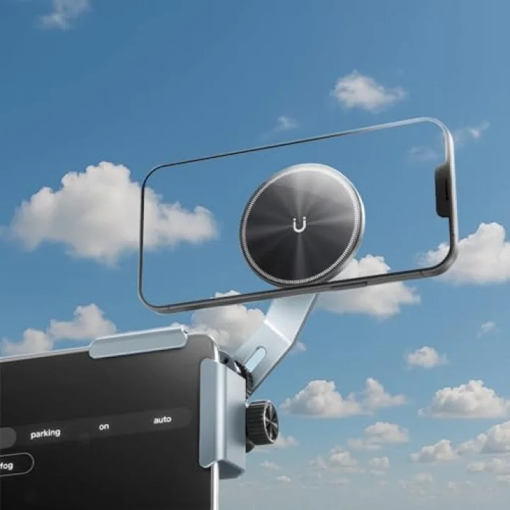 Tesla Araba ile Uyumlu ve Multimedia Ekranlı Arabalar ile Uyumlu Mag Screen Için Universal Araç Için Akıllı Telefon Tutucusu | SU7Y