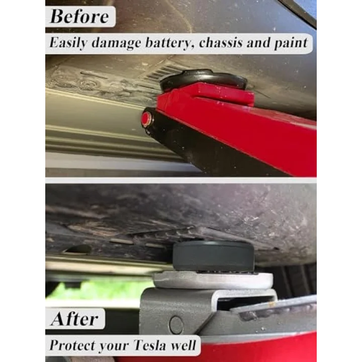 Tesla Uyumlu Lift Takozu - 4 Parça Jack Lift Pad Adaptörü - Tesla Model 3 S X Y Ile Uyumlu