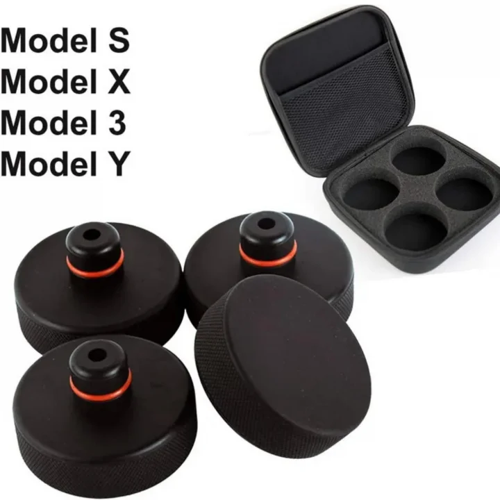 Tesla Uyumlu Lift Takozu - 4 Parça Jack Lift Pad Adaptörü - Tesla Model 3 S X Y Ile Uyumlu