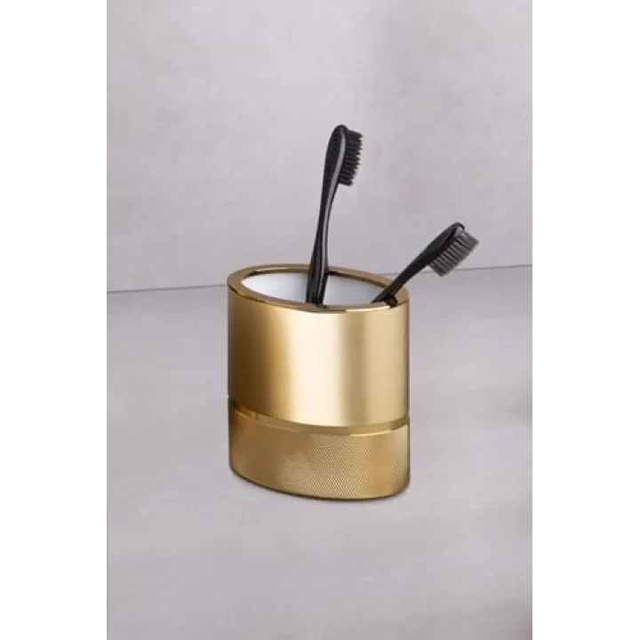 Tezgah Üstü Mat Gold Diş Fırçalığı