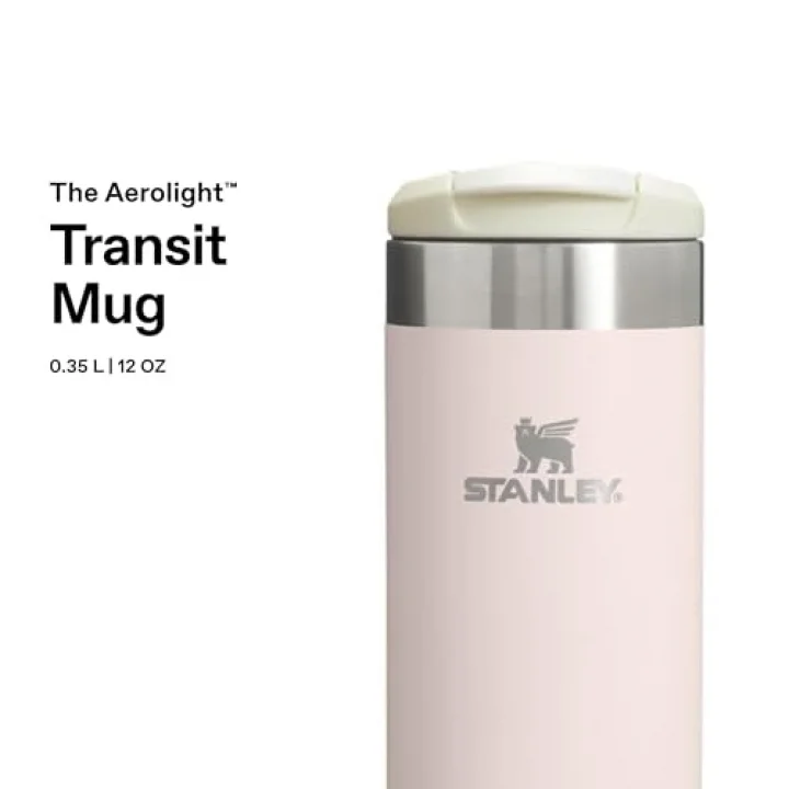 The Aerolight Transit Mug Termos Bardak, 0.35 Litre, Pembe Kuvars 2.0 (Rose Quartz)