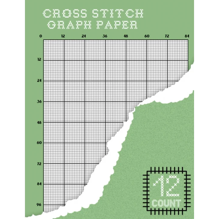 The Cross Stitchers Design Notebook: Cross Stitching in 12 by 12 Per Inch Grid - Creating Your Own Embroidery Patterns And Needlework - 12 Lines Per ... Designs (120 Sheet 8.5 x 11 Inches / Din A