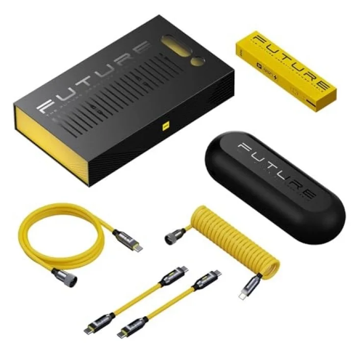 The Future Creative Power 8-in-1 240W Type-C to Type-C PD 3.1 Süper Hızlı Şarj/Data Kablo Seti