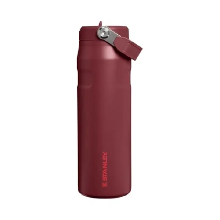 The IceFlow Bottle Flip Straw Pipetli Termos 2.0 0.7 L - (24 OZ) Cranberry