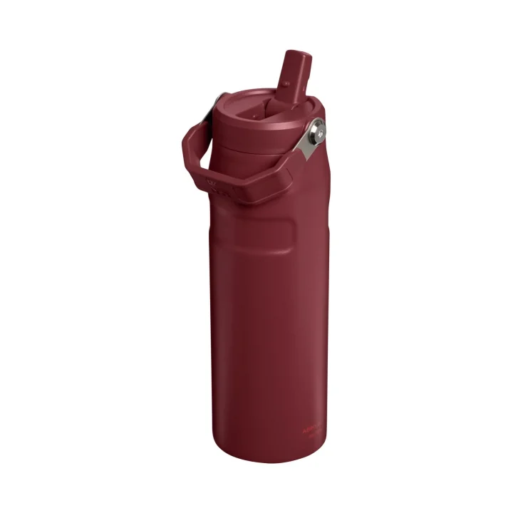 The IceFlow Bottle Flip Straw Pipetli Termos 2.0 0.7 L - (24 OZ) Cranberry