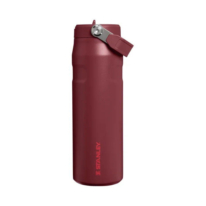 The IceFlow Bottle Flip Straw Pipetli Termos 2.0 0.7 L - (24 OZ) Cranberry