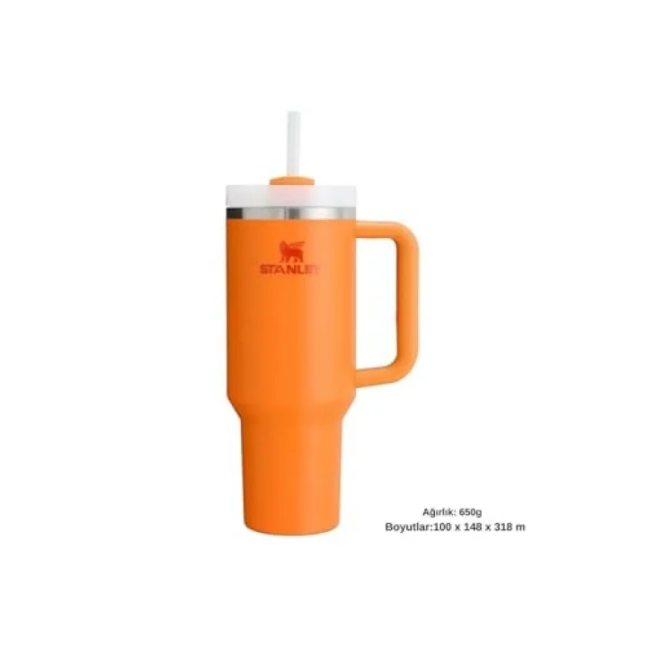 The Quencher H2.O FlowState Tumbler Pipetli Termos, 1.18L, Turuncu