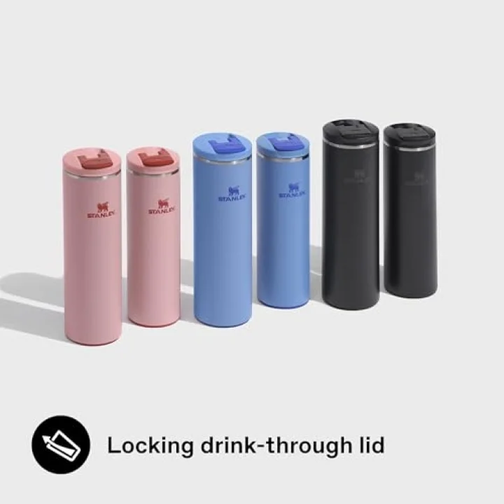 The Transit FlipTop Mug Termos 0.35 Litre - Pembe Kuvars (Rose Quartz) | Paslanmaz Çelik
