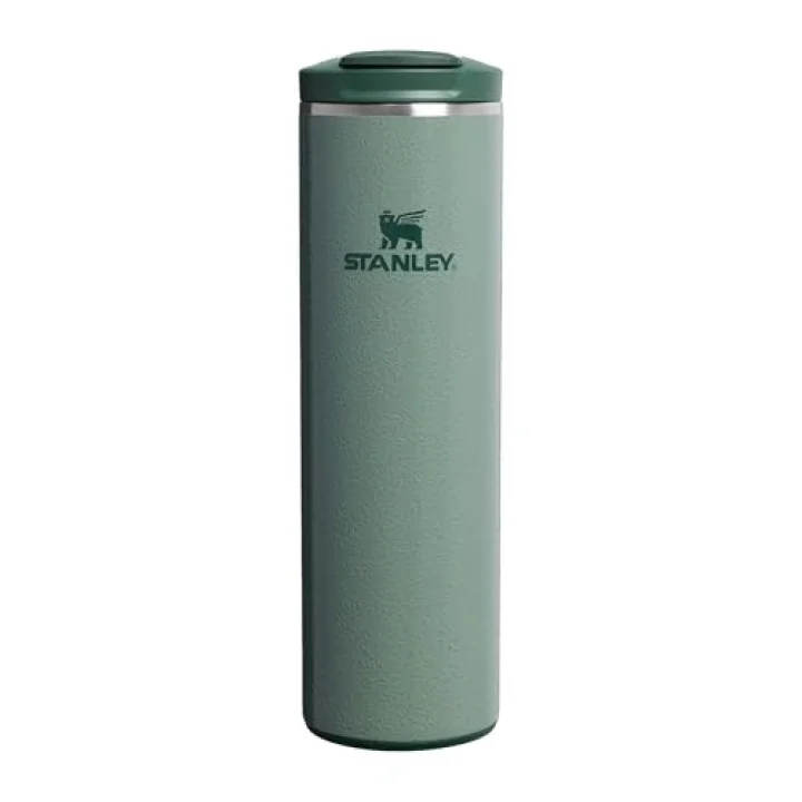 The Transit FlipTop Mug Termos 0.47 Litre - Yeşil (Hammertone Green) | Paslanmaz Çelik