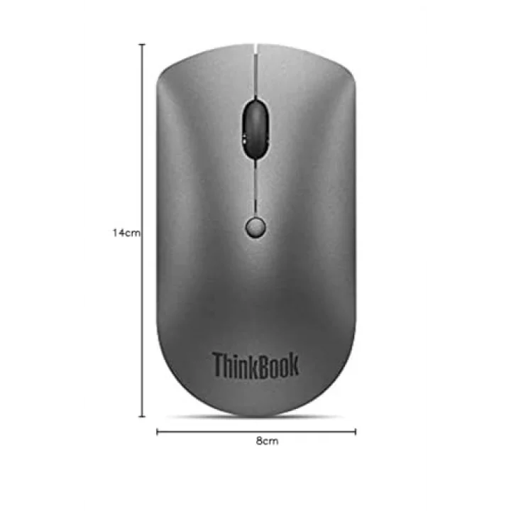 ThinkBook Bluetooth Silent Mouse, 4Y50X88824, Demir Grisi