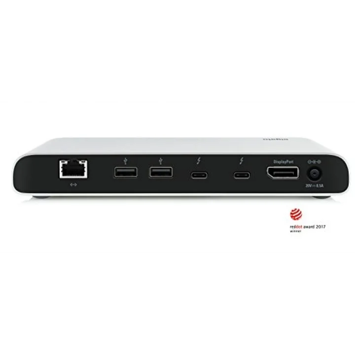 Thunderbolt 3 Dock, 85W, 3 x USB3.0, 2 x Thunderbolt 3, 1 x Display Port, Gigabit Ethernet, 3.5mm Kulaklık ve Mikrofon Girişi, Windows ve Mac Uyumlu (10DAA8501)