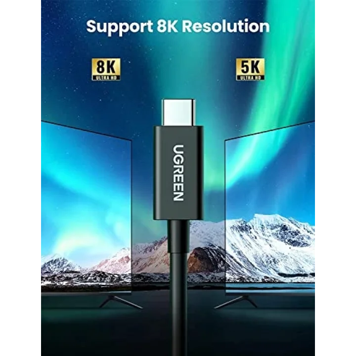 Thunderbolt 4.0 40Gbps 100W 8K Data Görüntü Kablosu 80cm