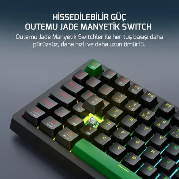 Tirus HE80 8K RGB Manyetik Switch Kablolu Gaming Klavye